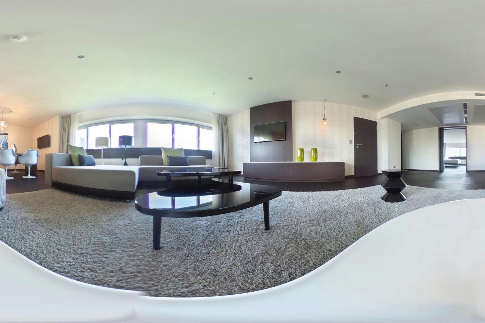 פרנקפורט Le Meridien Frankfurt מראה חיצוני תמונה A 360° image of a living room